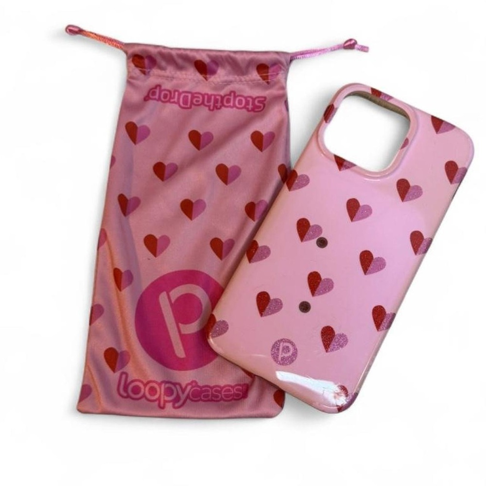 Loopy Case‎ for iPhone 15 Pro Max, Right Handed, Sweetheart Sparkle, Used